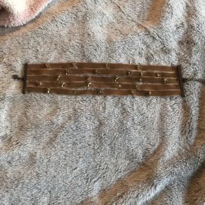 Gold star thick choker